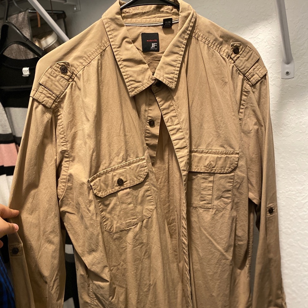 Sweatshirt color tan for men